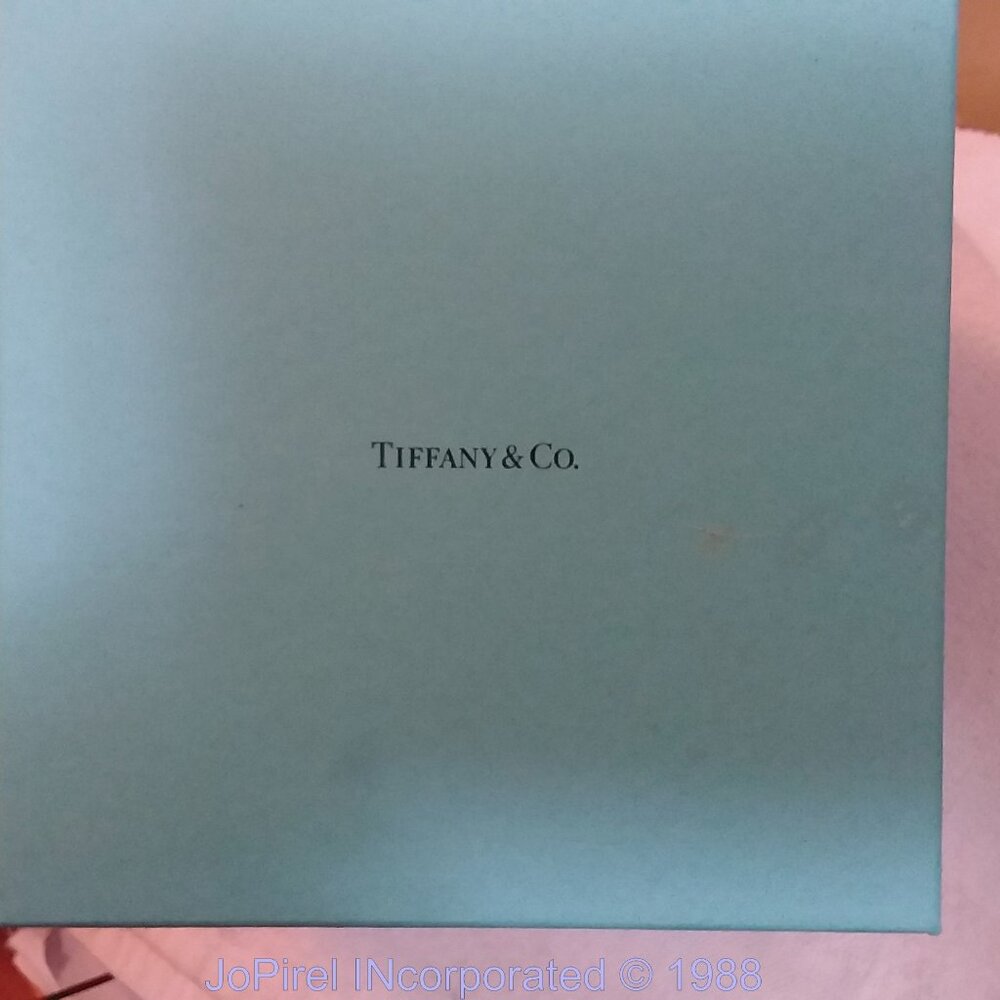 Tiffany Designer Empty Box 7.5 x7.5 x 7.5 in Bowl Box teal color